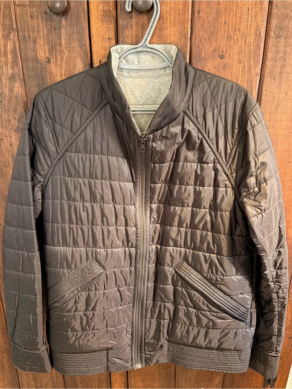 Lululemon Bomb Bomber Jacket Reversible Women's size 12 Insulated